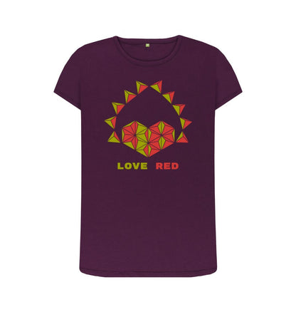 Purple Love Red - Women's Crew Neck T-shirt