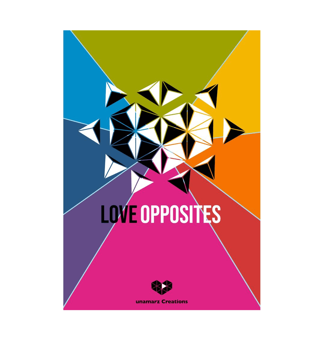 8 Colours Love Opposites Art Print - Small - A5