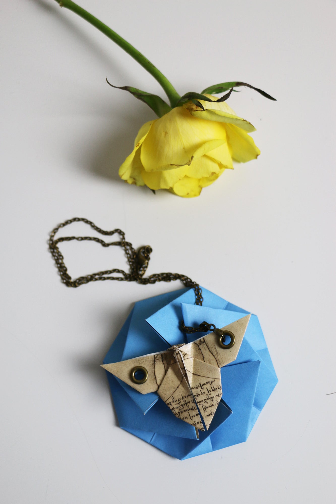 Brass Butterfly Necklace - Leonardo