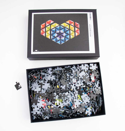 Eco jigsaw puzzle - Collective Heart artwork