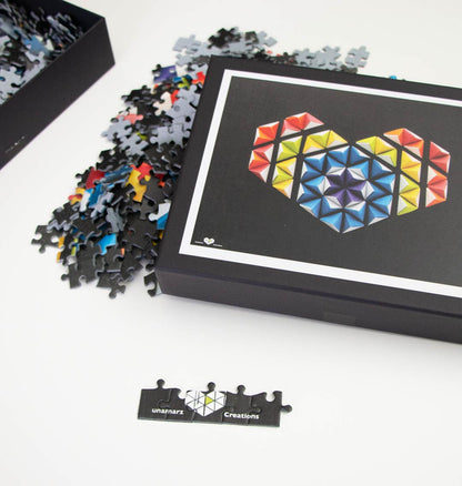 Eco jigsaw puzzle - Collective Heart artwork