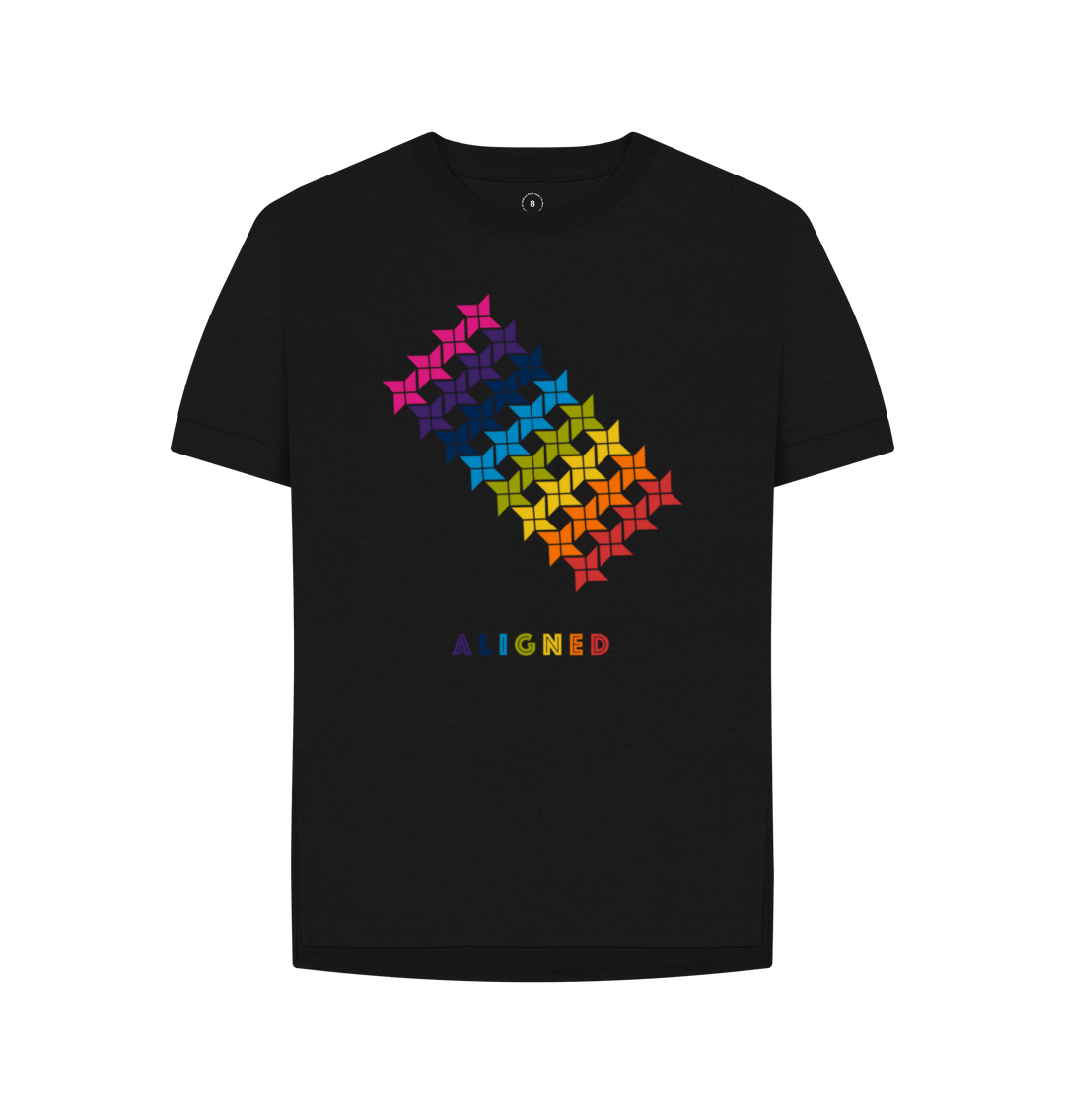 Black Printed T-shirt Front