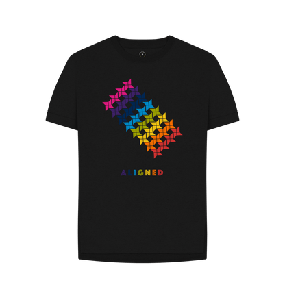 Black Printed T-shirt Front