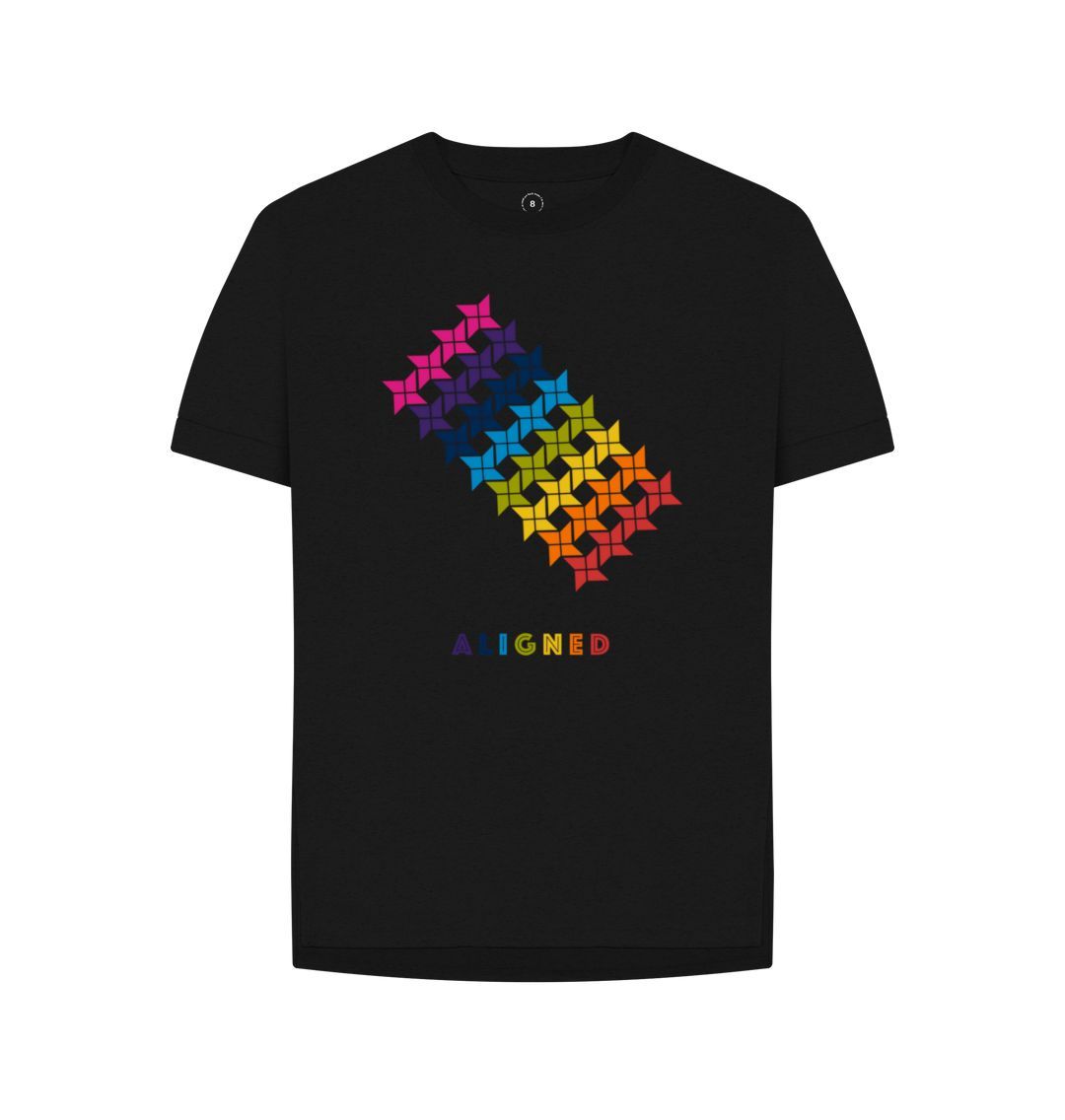 Black Aligned - Women's Remill\u00ae Relaxed Fit T-shirt