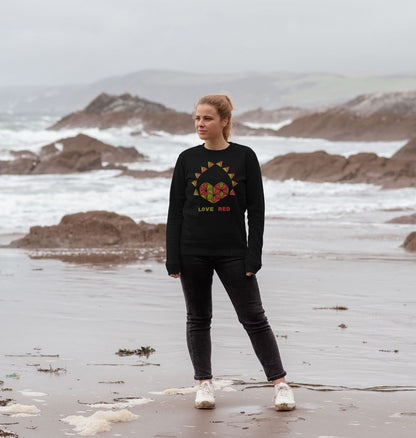 Love Red - Women's Crewneck Sweater