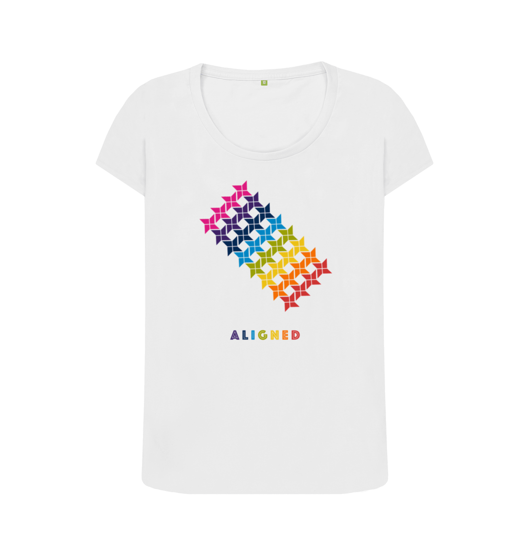 White Printed T-shirt Front