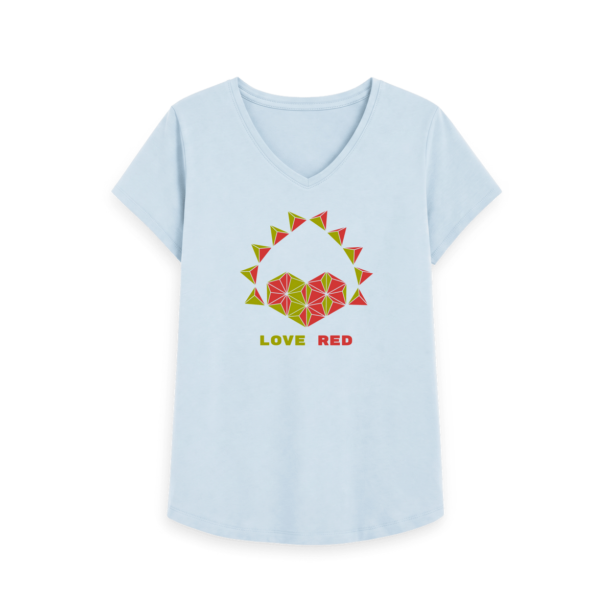 Sky Blue Printed T-shirt Front