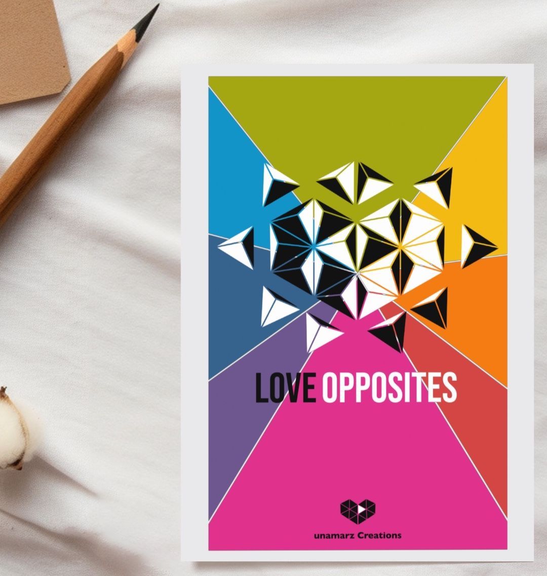 Love Opposites Postcard - 8 Colours