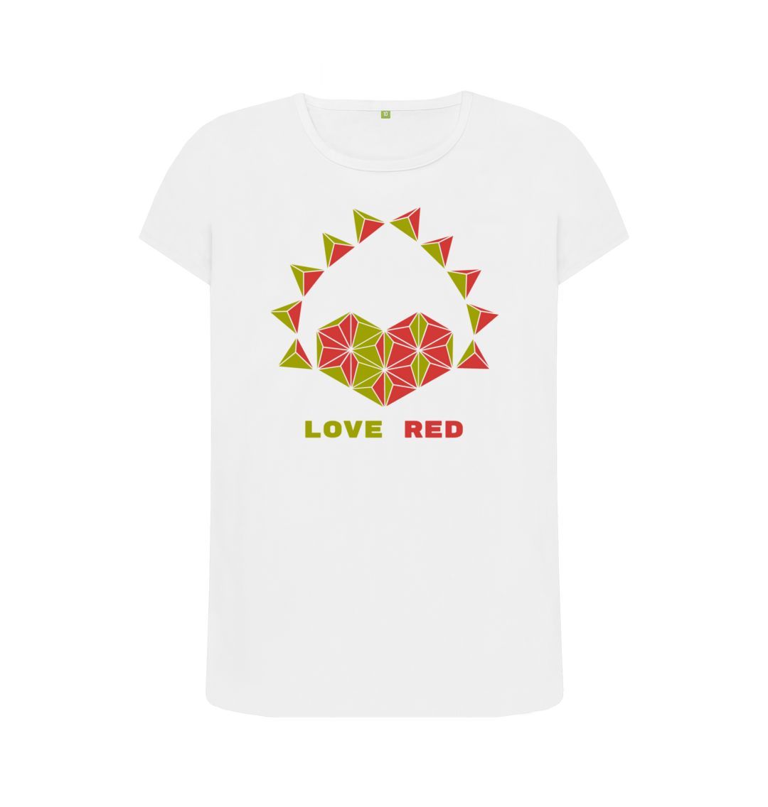White Love Red - Women's Crew Neck T-shirt