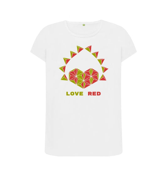 White Love Red - Women's Crew Neck T-shirt
