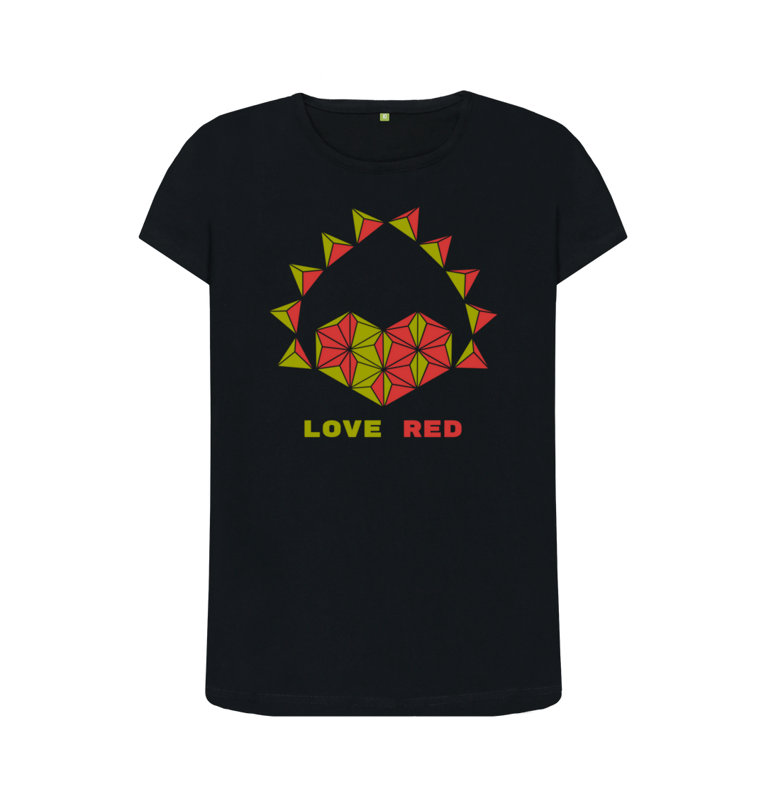 Black Printed T-shirt Front