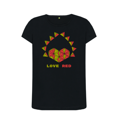 Black Printed T-shirt Front