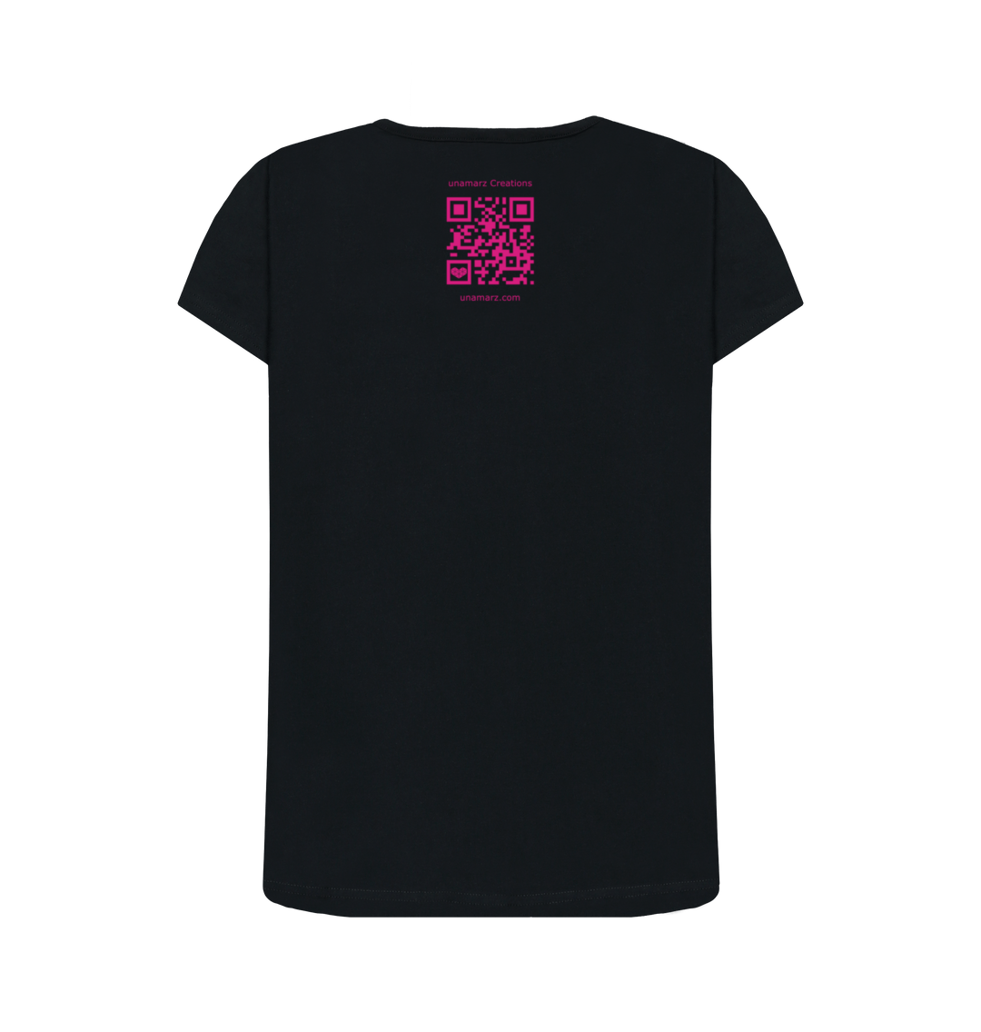 Black Printed T-shirt Back