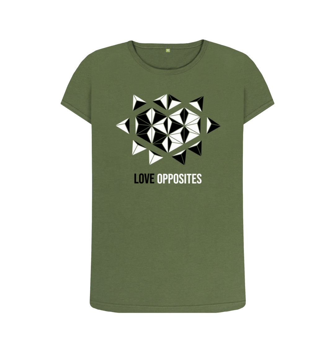 Khaki Printed T-shirt Front