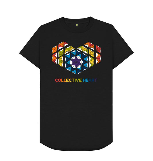 Black Collective Heart - Men's Longline T-shirt
