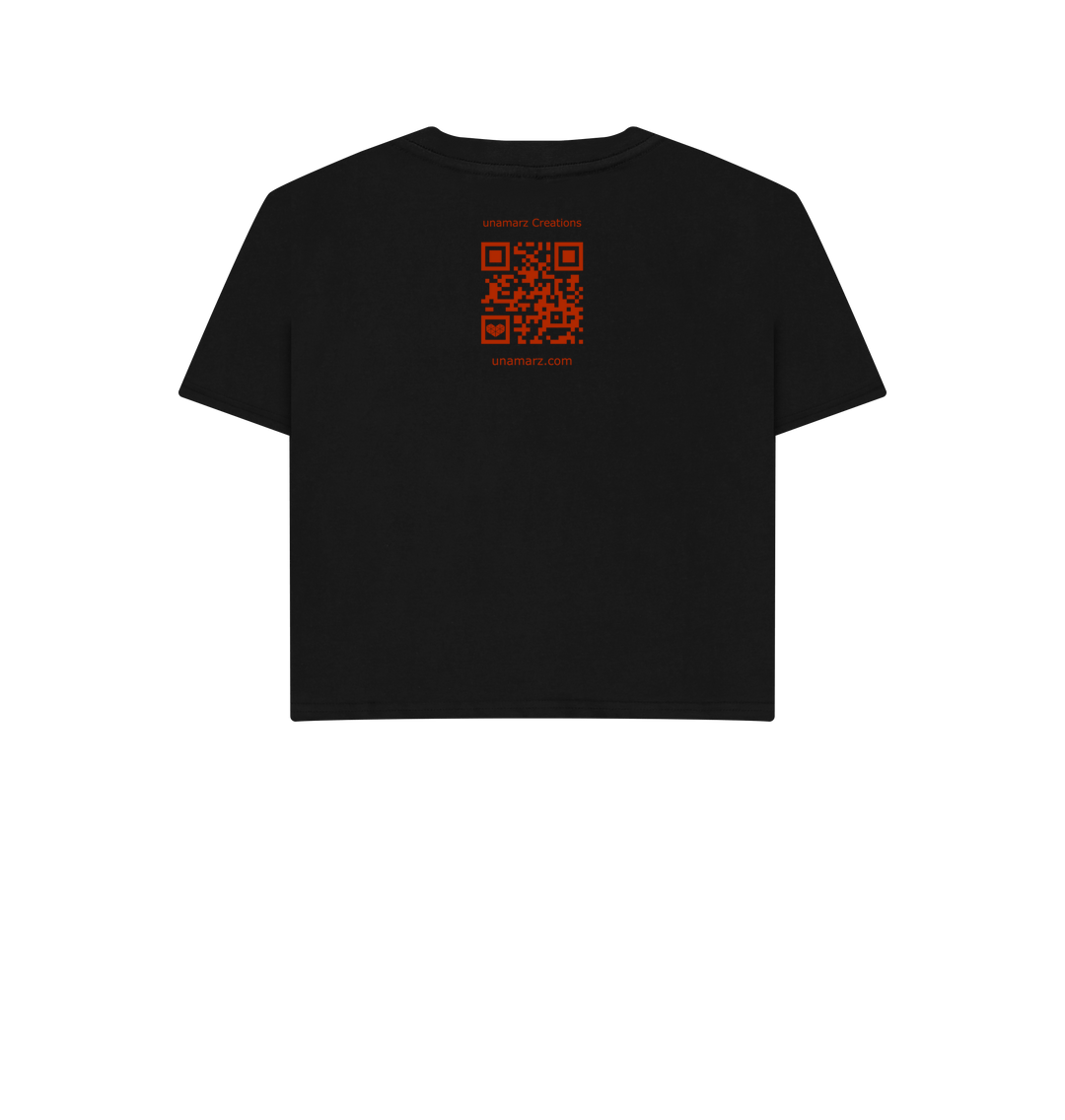 Black Printed T-shirt Back