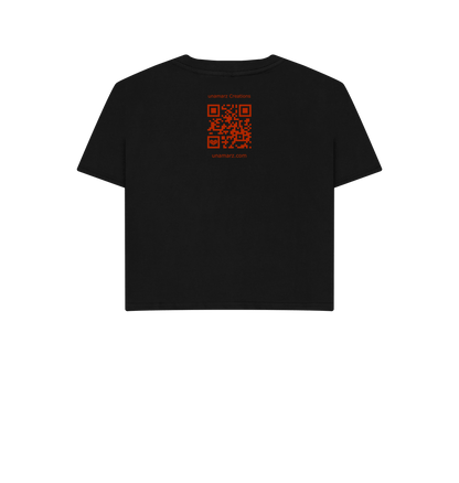 Black Printed T-shirt Back