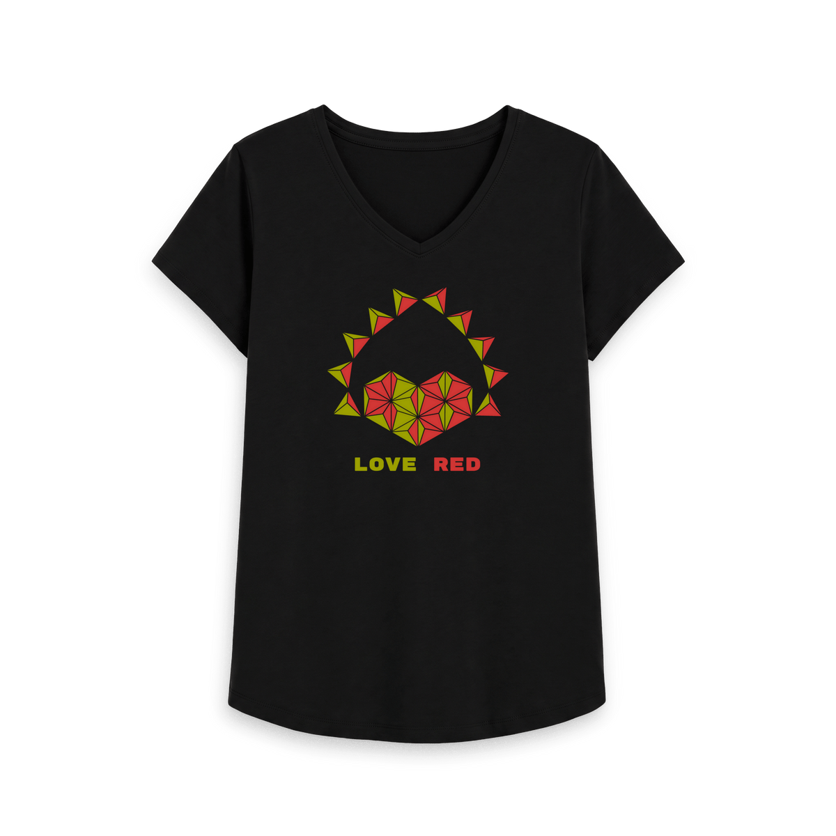 Black Printed T-shirt Front