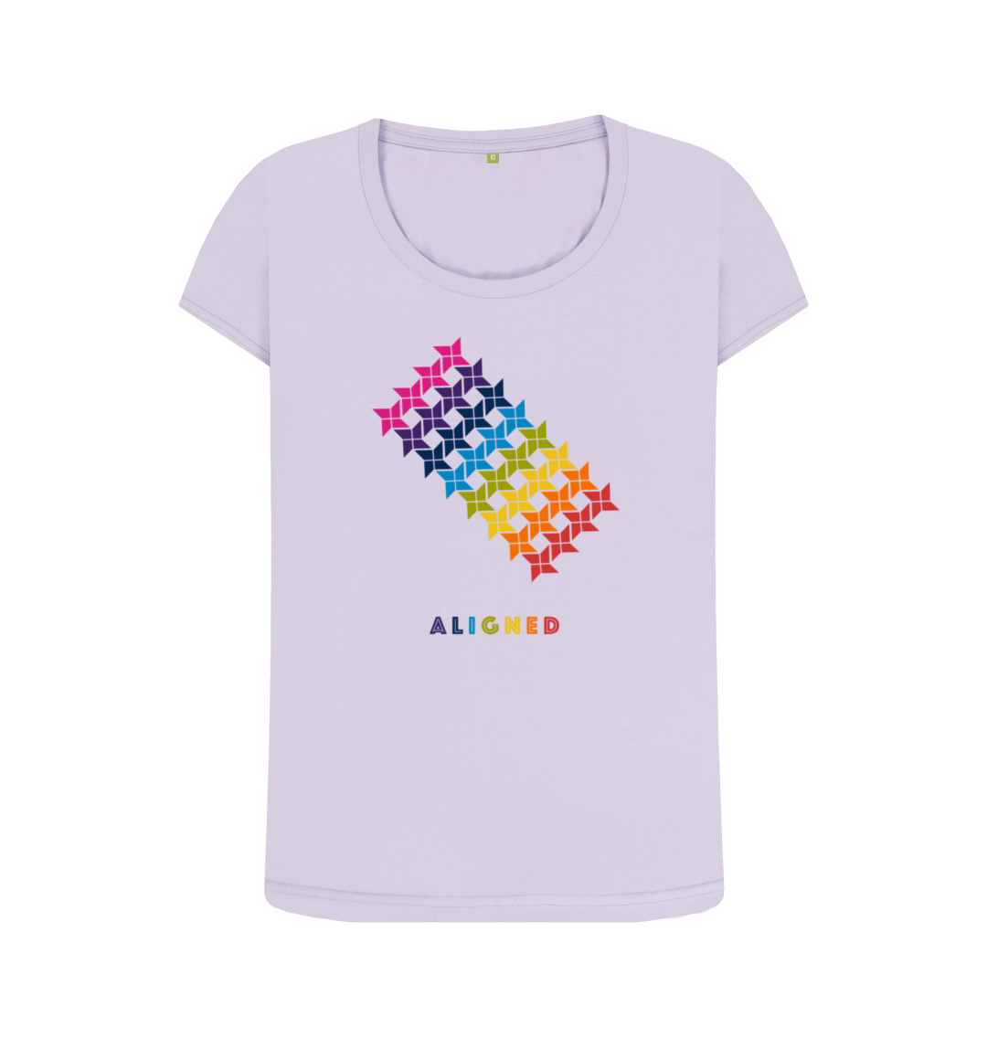 Violet Printed T-shirt Front