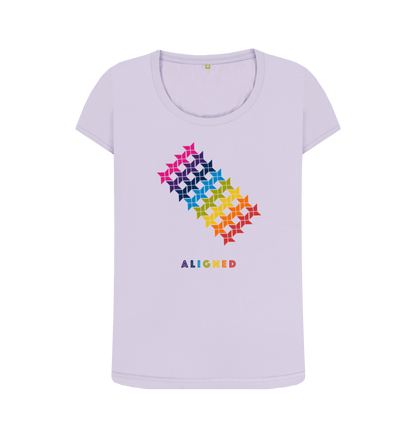 Violet Printed T-shirt Front