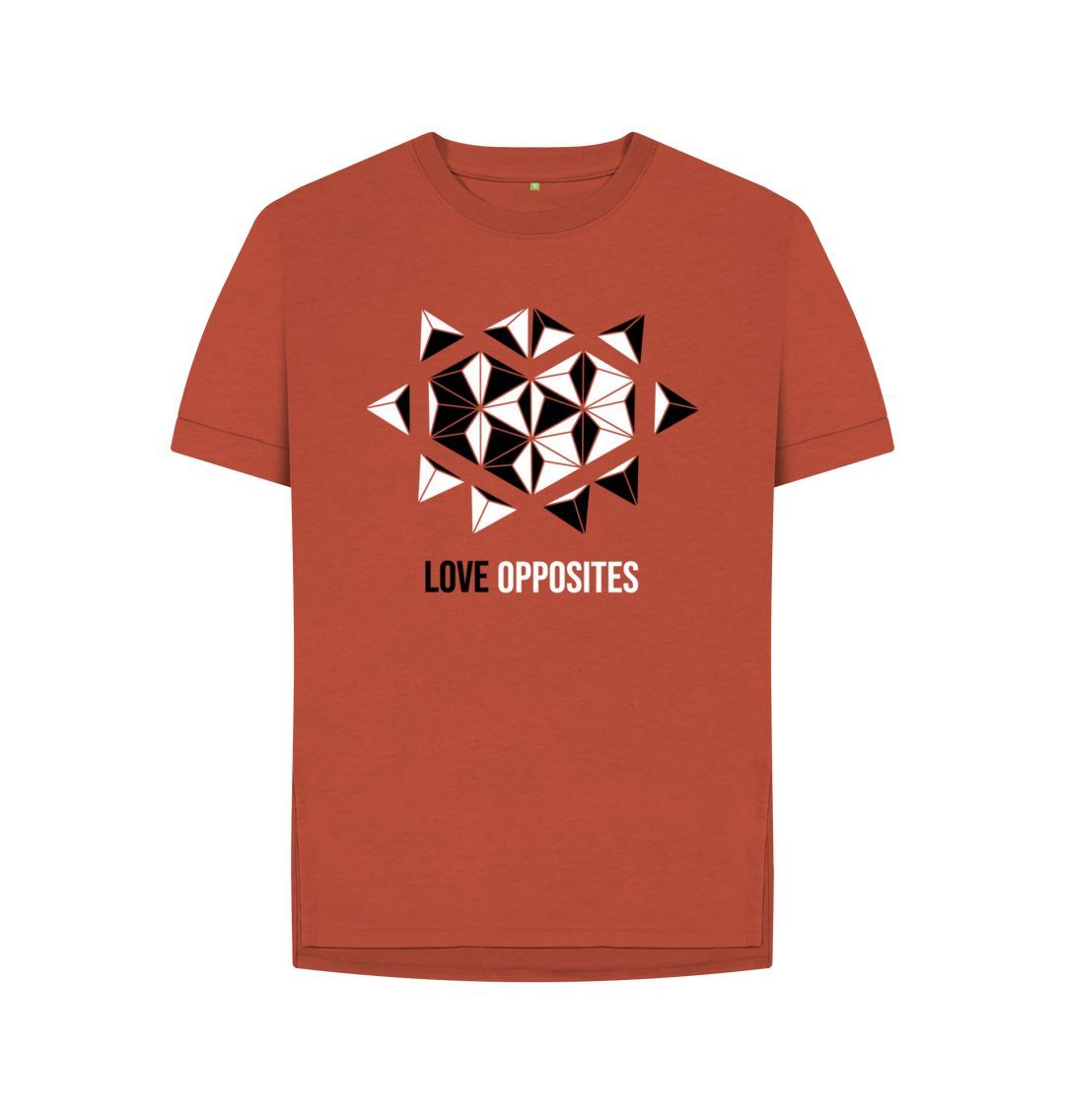 Rust Love Opposites - Women's Relaxed Fit Tee - 4 colours