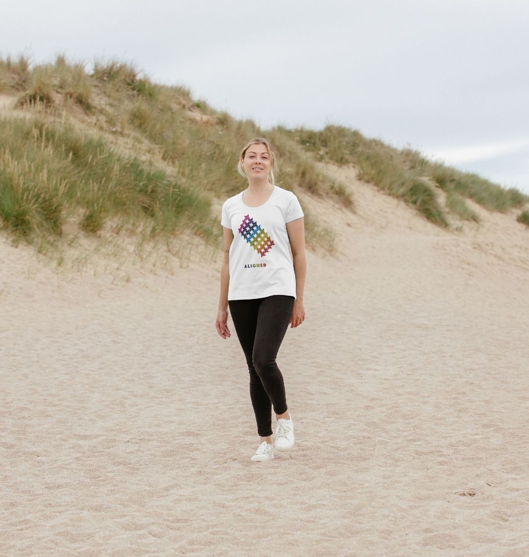 Aligned - Women's Scoop Neck T-shirt