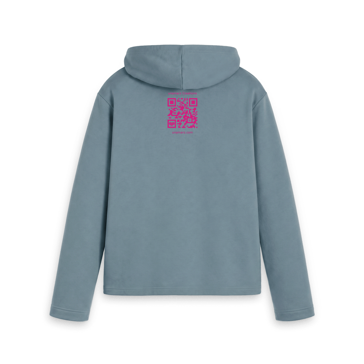Stone Blue Printed Hoody Back