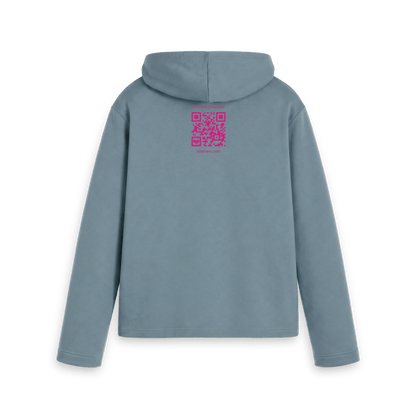 Stone Blue Printed Hoody Back