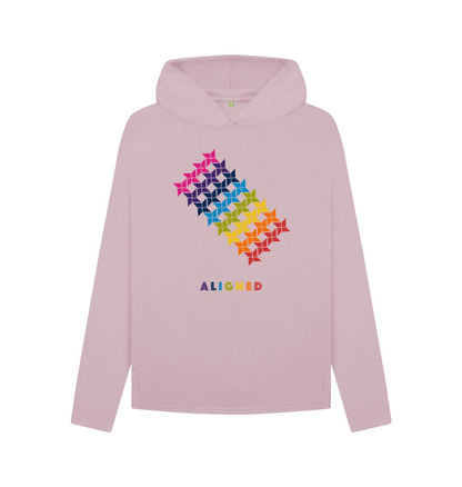 Mauve Aligned - Women's Relaxed Fit Hoodie