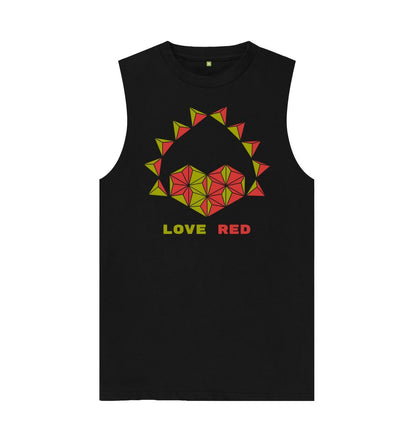Black Love Red - Men's Organic Cotton Vest