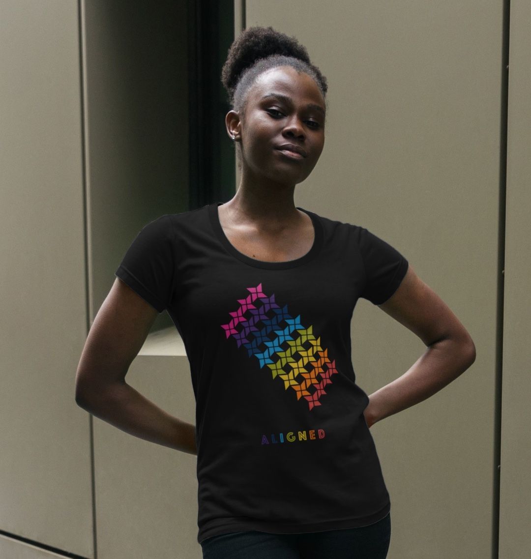 Aligned - Women's Scoop Neck T-shirt