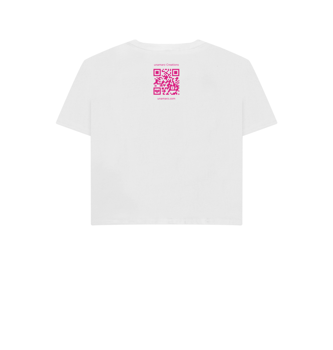 White Printed T-shirt Back