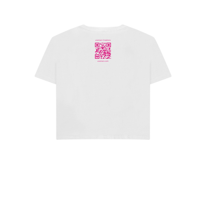 White Printed T-shirt Back