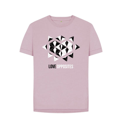 Mauve Love Opposites - Women's Relaxed Fit Tee - 4 colours