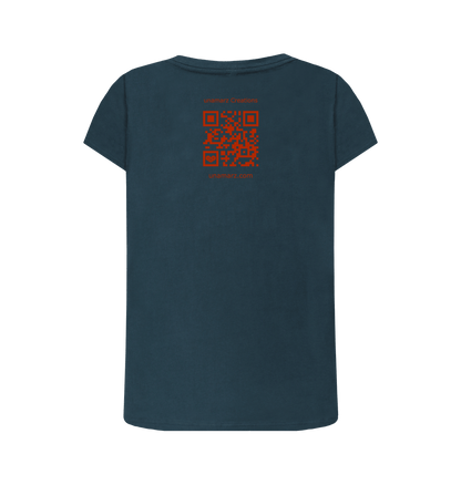 Denim Blue Printed T-shirt Back