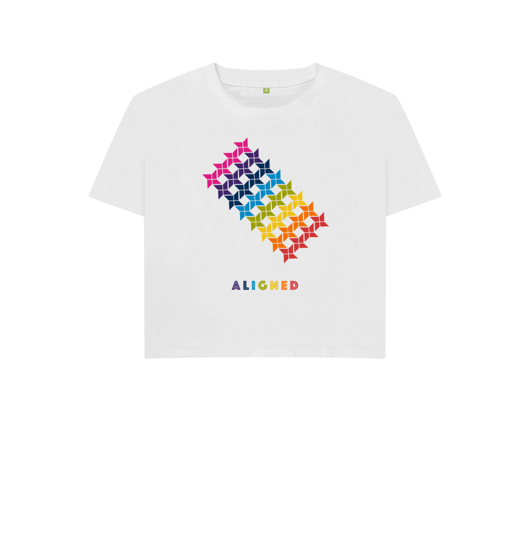 White Printed T-shirt Front