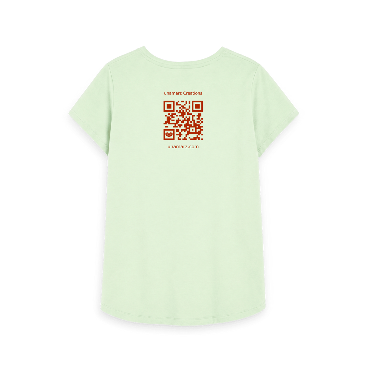 Pastel Green Printed T-shirt Back