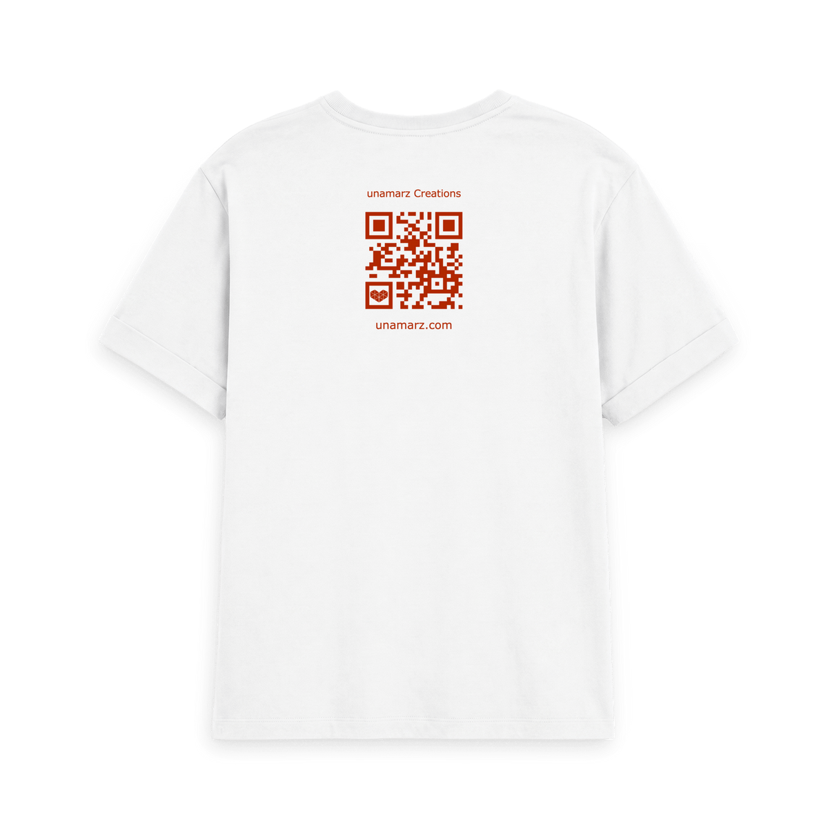 White Printed T-shirt Back