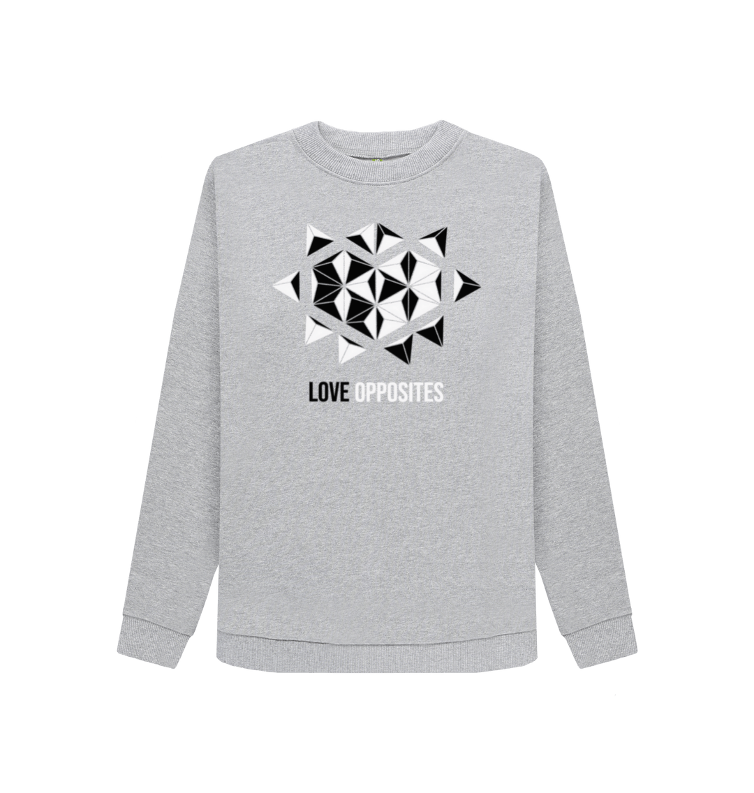 Light Heather Printed Sweater Front