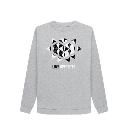 Light Heather Printed Sweater Front