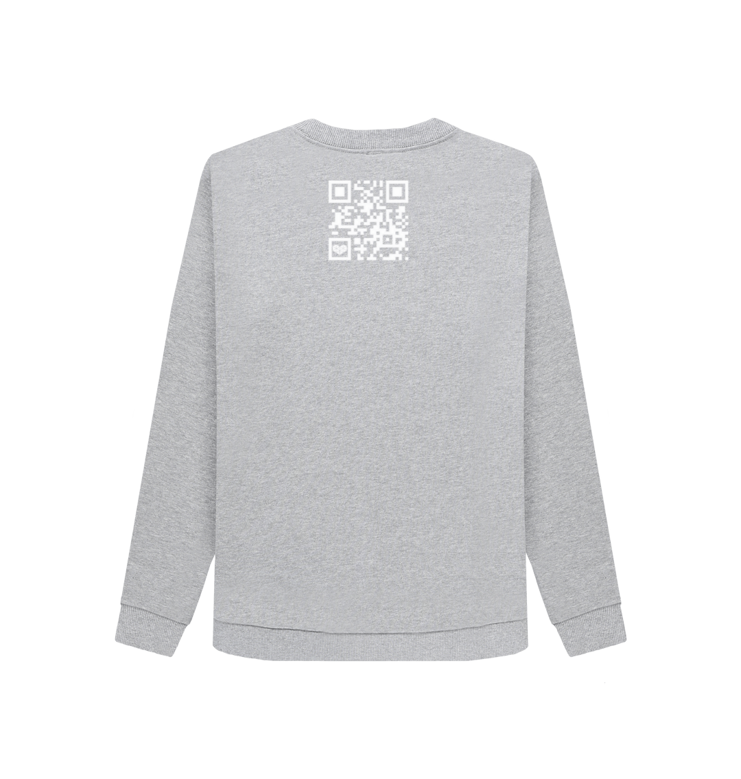 Light Heather Printed Sweater Back