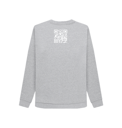 Light Heather Printed Sweater Back