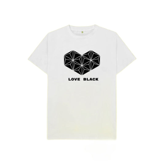 Kids T-Shirt - White - Love Black, Love White