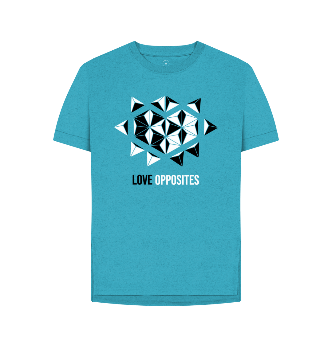 Ocean Blue Printed T-shirt Front