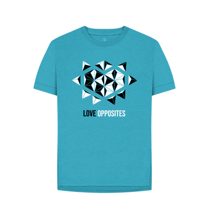 Ocean Blue Printed T-shirt Front