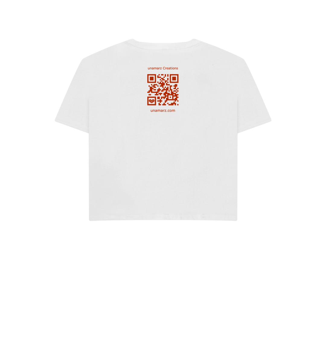 White Printed T-shirt Back
