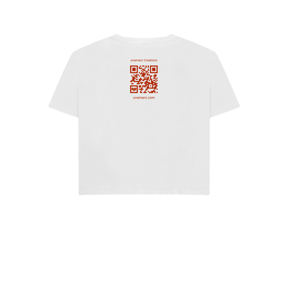 White Printed T-shirt Back