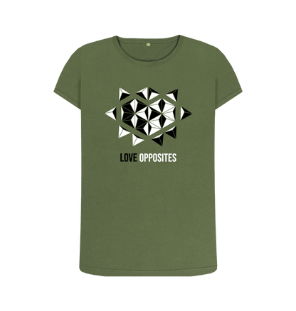 Khaki Printed T-shirt Front