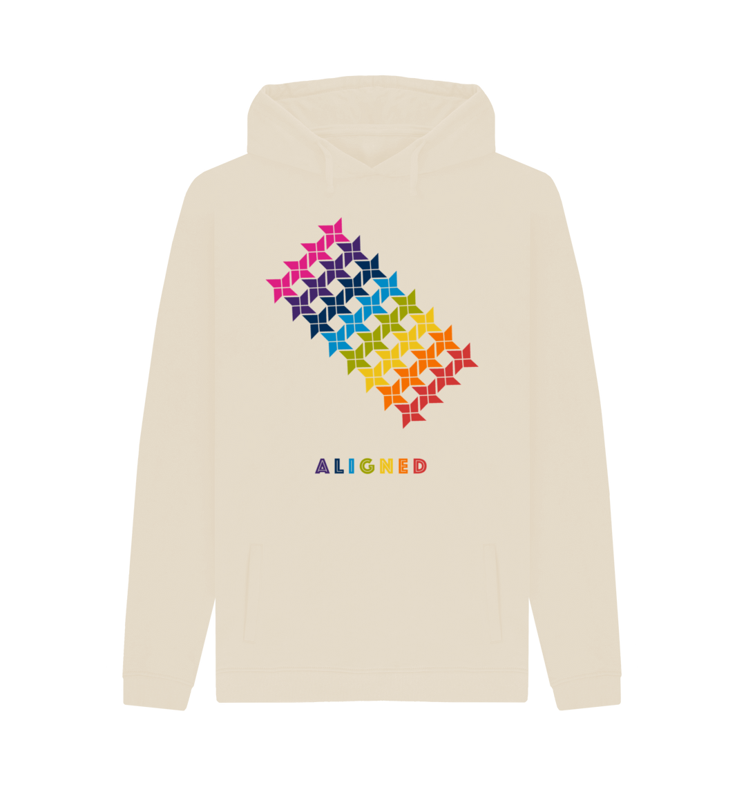 Oat Printed Hoody Front