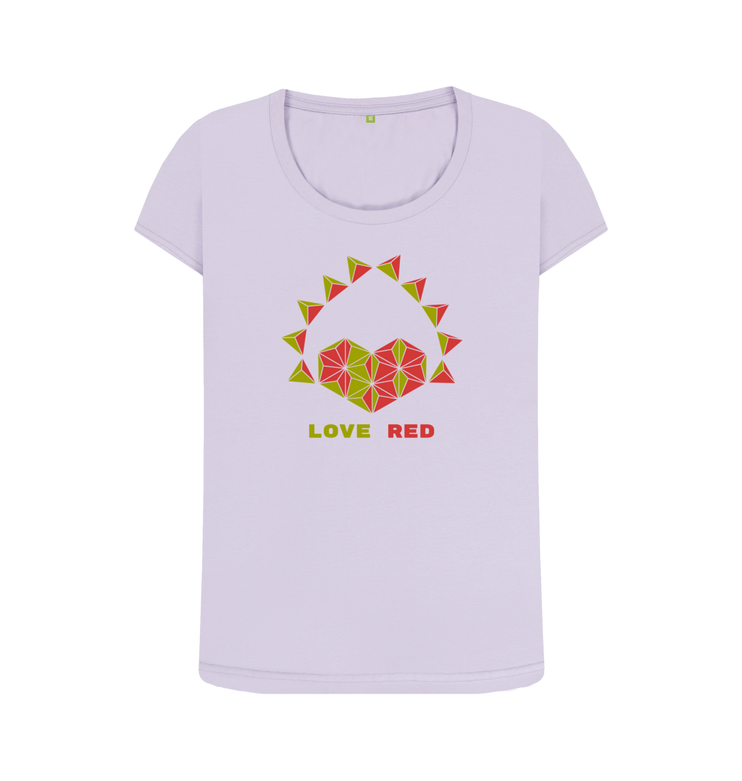 Violet Printed T-shirt Front
